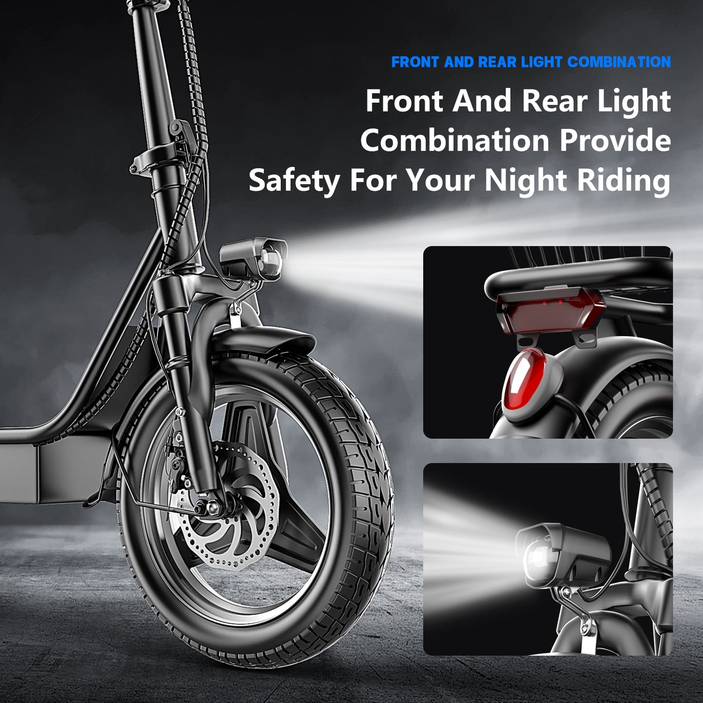 ASKGO K8 Adult Electric Scooter with Seat 650W Motor 36V 13Ah Battery 20MPH 25Miles Range