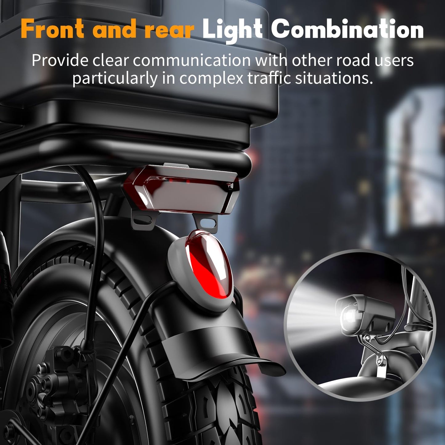 K11 Adults Electric Scooter 650W Peak Motor 14" Tire 48V 15AH 25MPH 32Miles Range