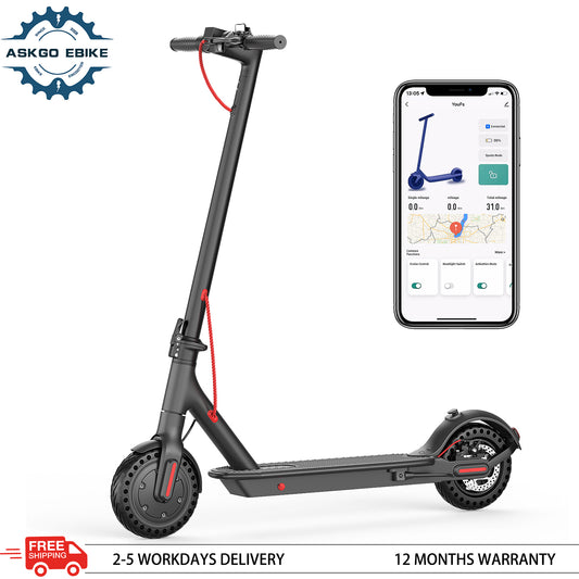 ASKGO S5 Folding Commuter Electric Scooter for Adults With 350W Motor, 21Miles Range, 19 Mph, 8.5" Tires