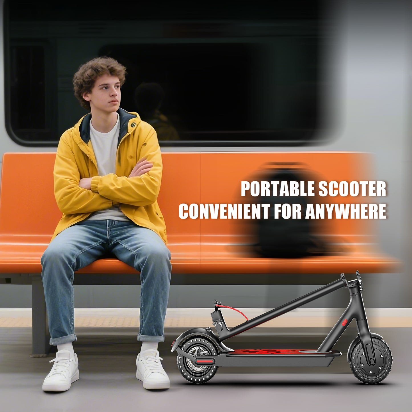 2Pack ASKGO Electric Scooter for Adults, 500W Motor, 21Miles Range, 19 Mph, 8.5" Tires, Folding Commuter E Scooter with Dual Suspension and Braking System and App,Maximum load 385 lbs