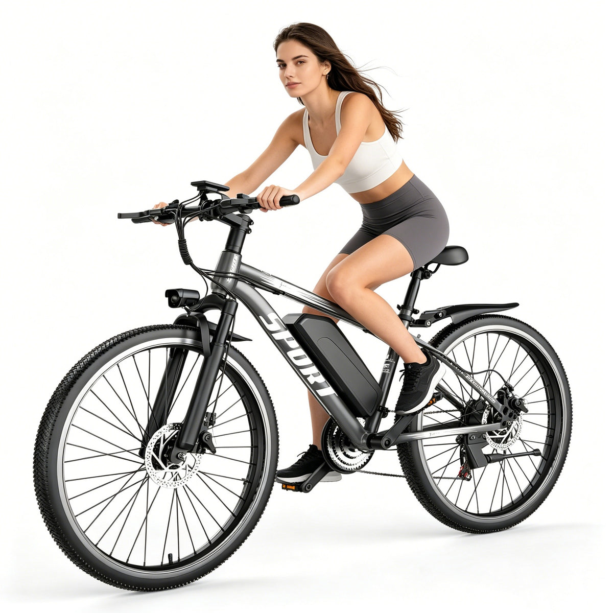 ASKGO 749W Rated Electric Mountain Bike for Adults, 26" All-Terrain Tire, 48V 10.5Ah Removable Battery for 45Mile Range 20MPH，Ages 14+ Class2 UL2849