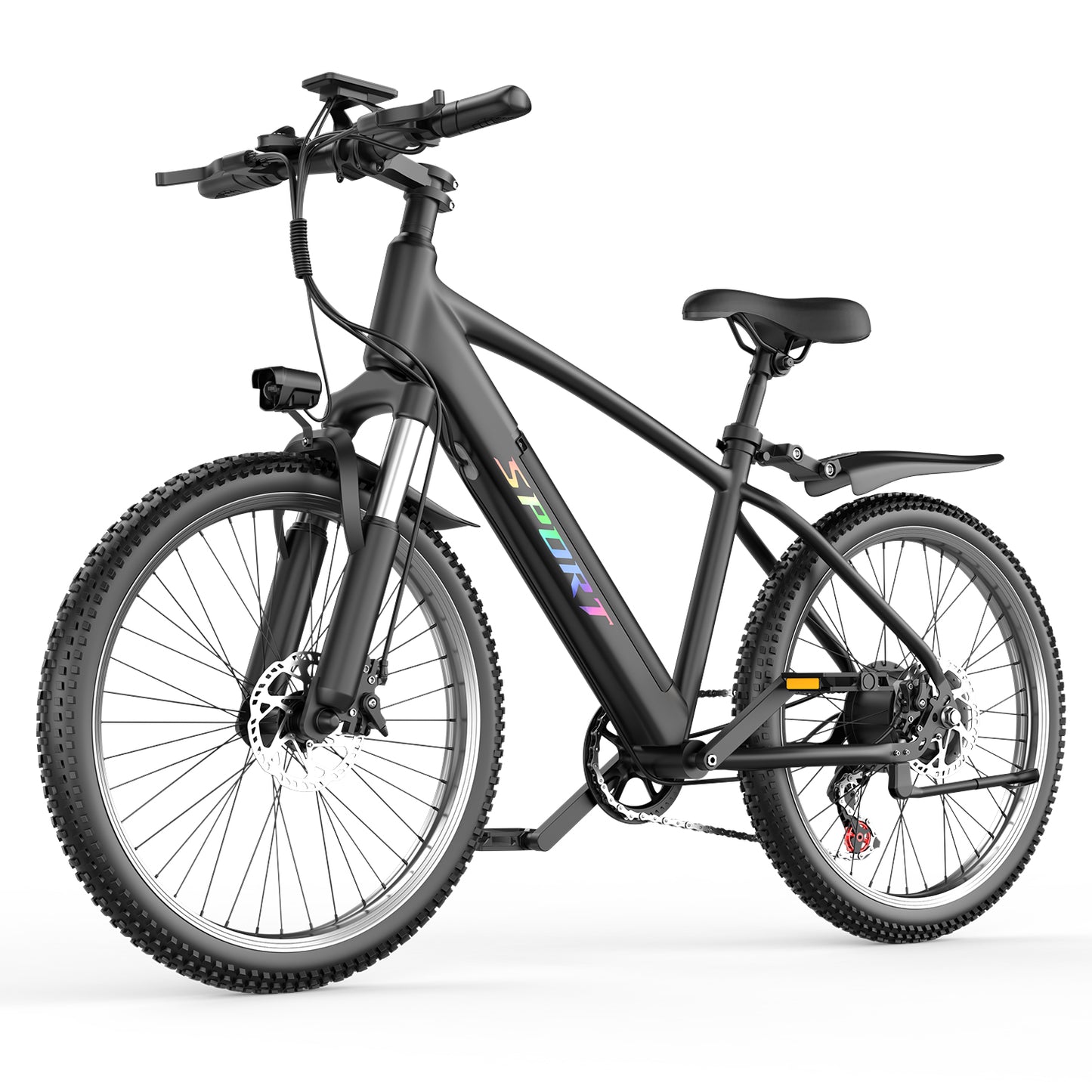 ASKGO F28 Electric Bike for Adults, 750W Motor, 26" Pneumatic Tires, 25mph 45miles Range Mountain Commuter Ebikes, 499WH Removable Lithium Battery, with Front Suspension, 7-Speed Gear