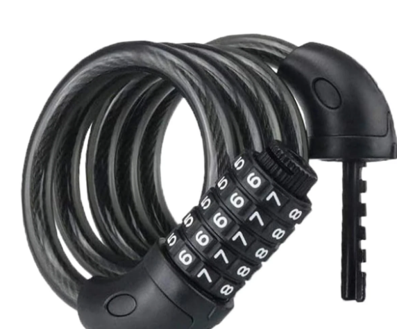 Heavy Duty Bike Lock 5-Digit Combination Password Bicycle Cable High Security US