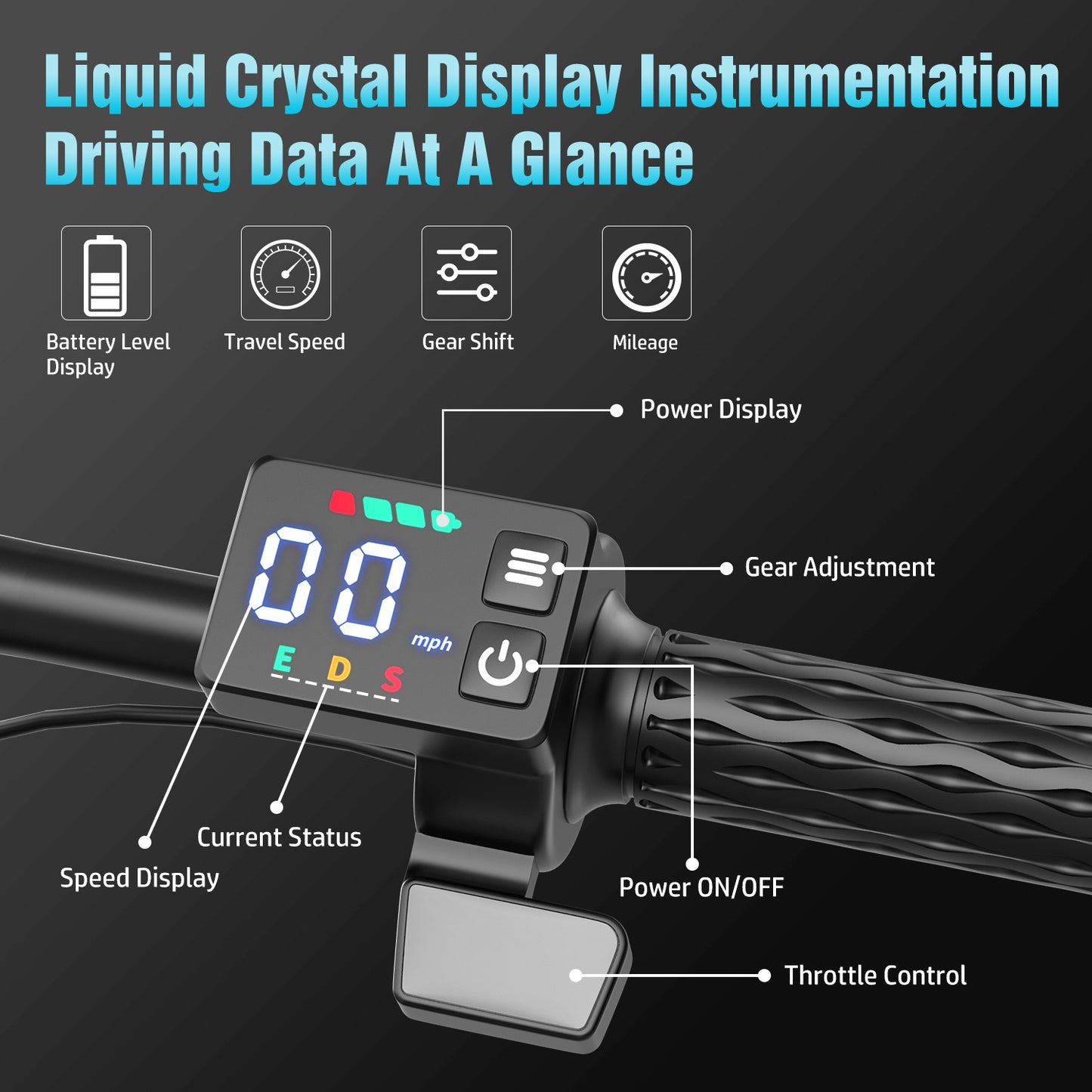 ASKGO 14" Folding Electric Bike for Adults Teens, 1200W Peak Motor 48V/10.5AH Battery, Commuter City Ebike, Electric Bicycle with Two Seats UL2849