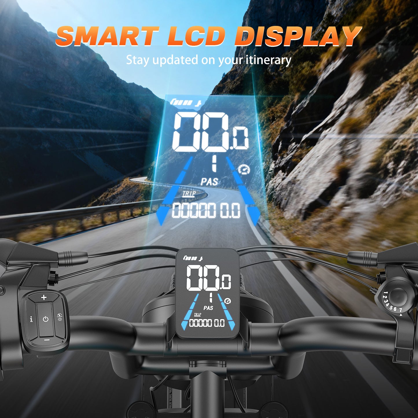 2200W Peak Electric Bike for Adults-F30, 20"4.0 Fat Tire Ebike, 7-Speed 48V 20Ah Cargo Ebike,All-Terrain Off-Road Electric Mountain Bicycle，Full Suspension /Disc Brake UL2849, Free Riding Bag,440Lbs