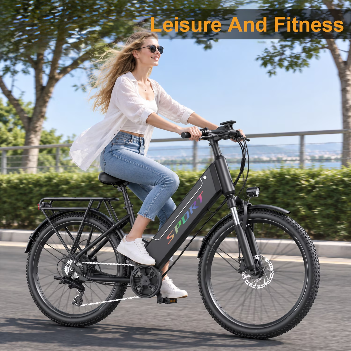 ASKGO 1500W Peak 750 Rated Electric Bicycle 48V 10Ah,26'' E-Mountain Ebike 25MPH 45-65Miles Range,Removable Battery Ages16+ UL2849