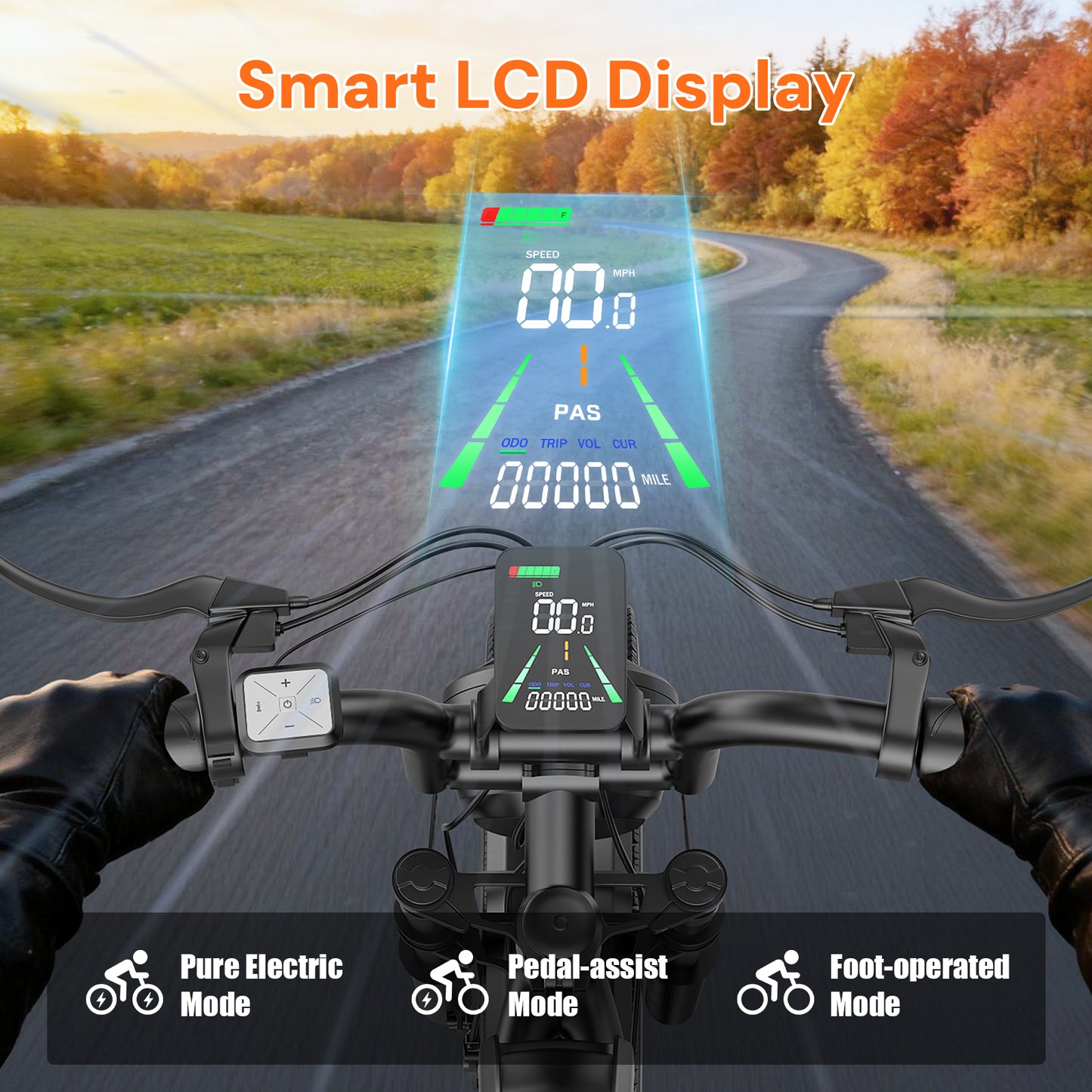 ASKGO Electric Bike for Adults, 750W Rated Electric Dirt Bike, 48V/20AH Electric Bicycle 28MPH, 20"x4" Fat Tire, 65 Miles & UL2849,Ages 16+