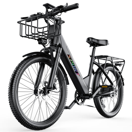 ASKGO F29 Electric Bike for Adults, 1800W Peak 750W Electric Mountain Bike, 30MPH Ebike with 48V 25Ah Removable Battery, 7 Speeds,UL2849