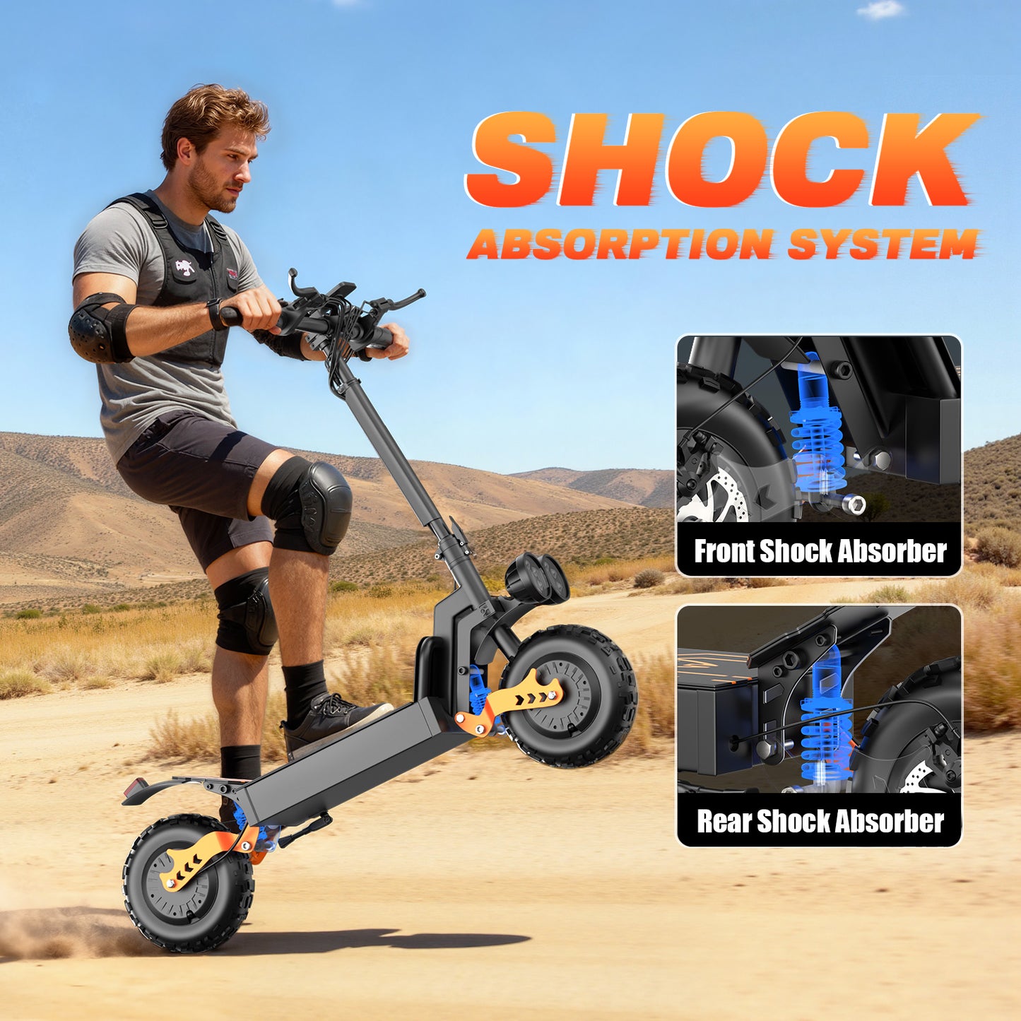 ASKGO GT28 Electric Scooterfor Adults, 3000W Dual Motor, 35MPH & 75-Mile Range, 48V 30A Battery&5 Speed, 11" Off-Road Tires, NFC & Mobile Charging, Foldable Sport Scooter for Commuting, 365LBS，UL2272