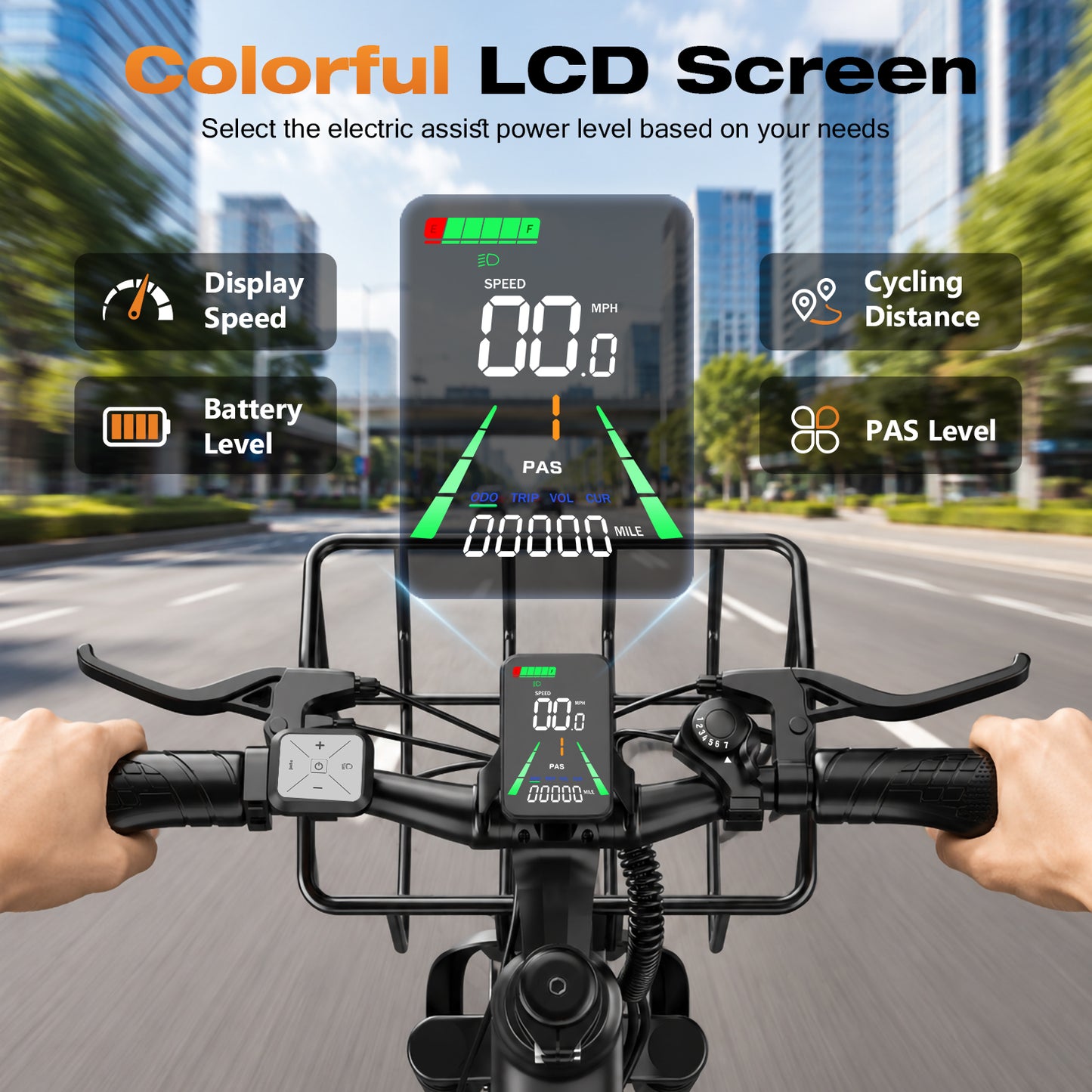 ASKGO F29 Electric Bike for Adults, 1800W Peak 750W Electric Mountain Bike, 30MPH Ebike with 48V 25Ah Removable Battery, 7 Speeds,UL2849