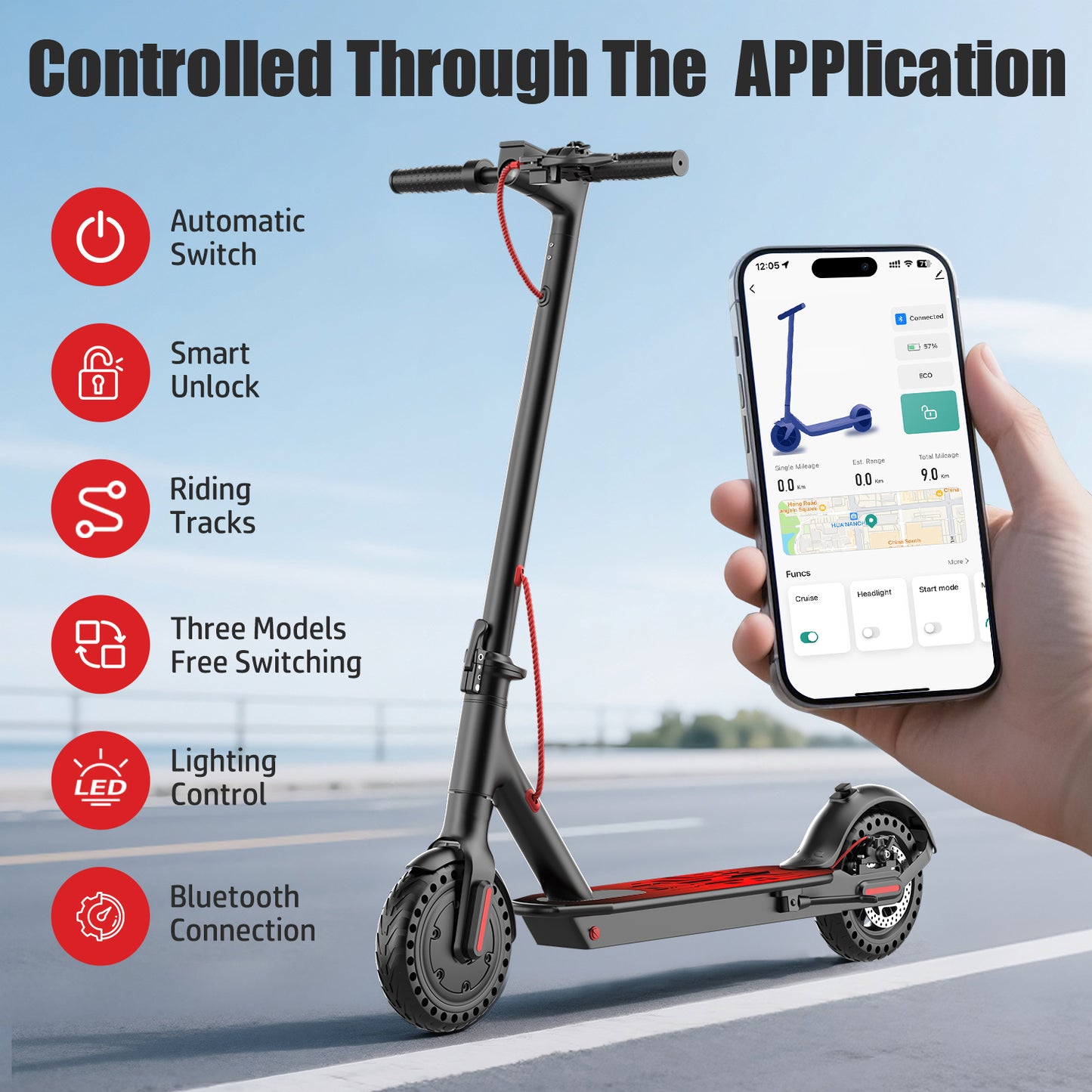 2Pack ASKGO Electric Scooter for Adults, 500W Motor, 21Miles Range, 19 Mph, 8.5" Tires, Folding Commuter E Scooter with Dual Suspension and Braking System and App,Maximum load 385 lbs