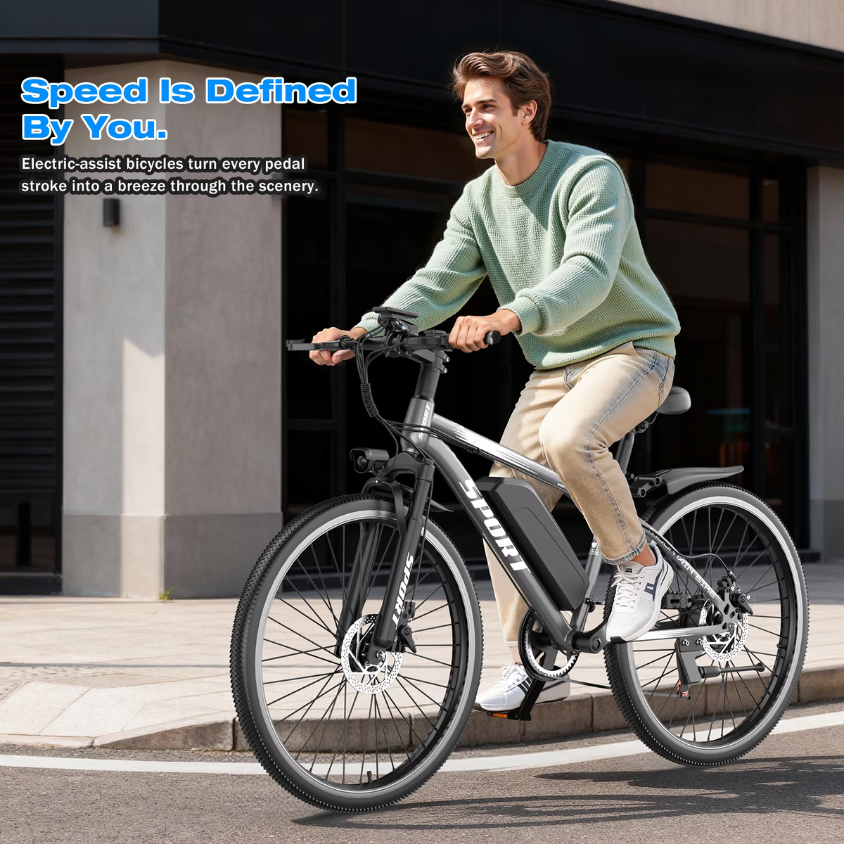 ASKGO 750W Rated Electric Bicycle 48V 15Ah,26'' Mountain Ebike 25MPH 45-65Miles Range,Removable Battery Adult Electric Bike Ages16+UL2849