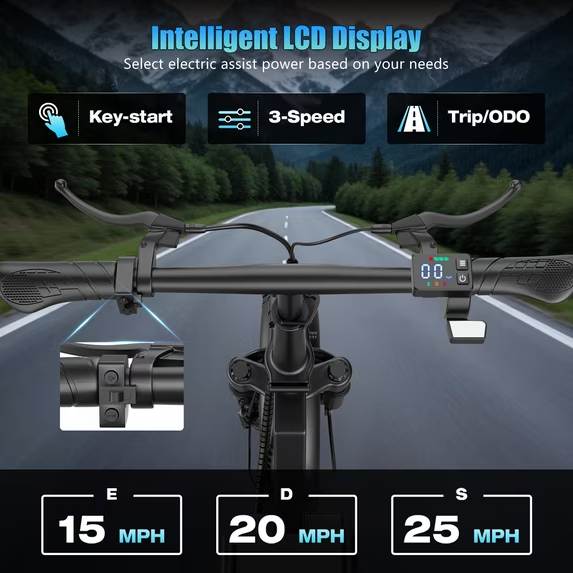 1200W 25MPH Electric Scooter with Seat,35 Mile,14'' Puncture-Resistant Double-Layer Tires,48V 15A Battery with Waterproof Charging Port,High-Quality Waterproof R-Box, 3-Speed Commuter Escooter,UL2272
