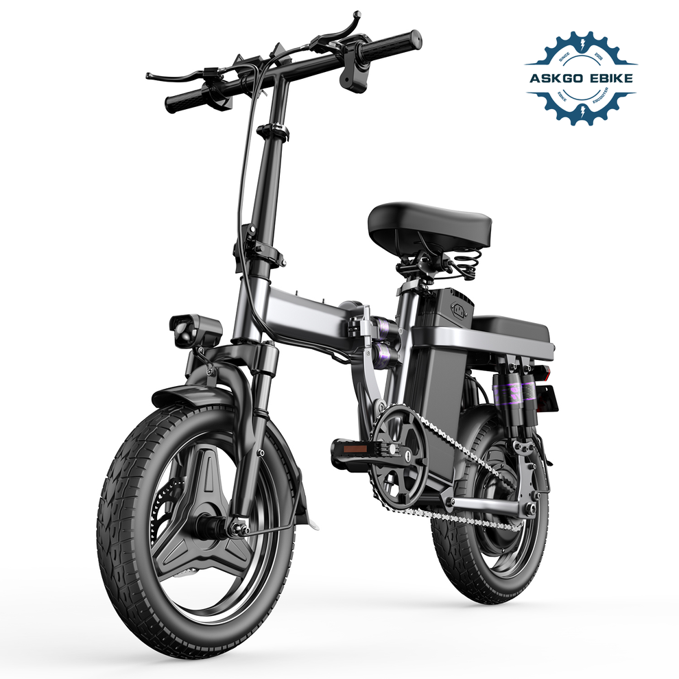 ASKGO F12 Adult Ebike 48V 15AH Foldable Electric Bicycle 500W Peak Mot ...