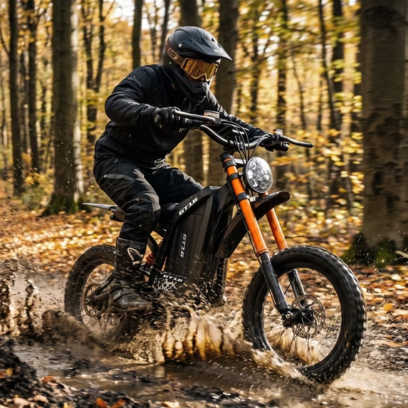 ASKGO GT16 Off-Road Electric Bike,750W Rated(3000W Peak) Motor, 28MPH&48V 25Ah&65 Mile Range, Dual Hydraulic Brakes,Full Suspension Vehicle, UL2849 Certified, Ages 16+