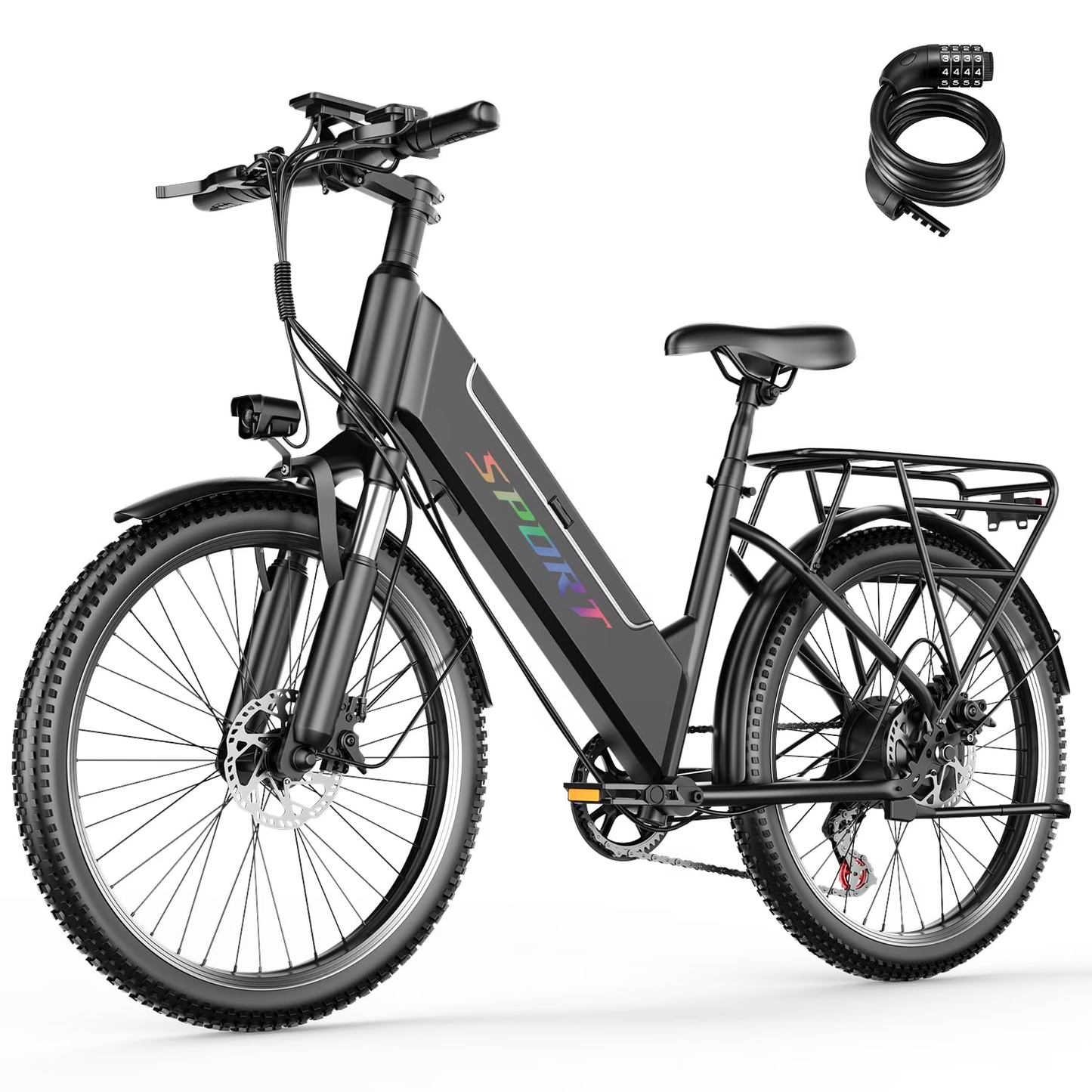 ASKGO 1500W Peak 750 Rated Electric Bicycle 48V 10Ah,26'' E-Mountain Ebike 25MPH 45-65Miles Range,Removable Battery Ages16+ UL2849