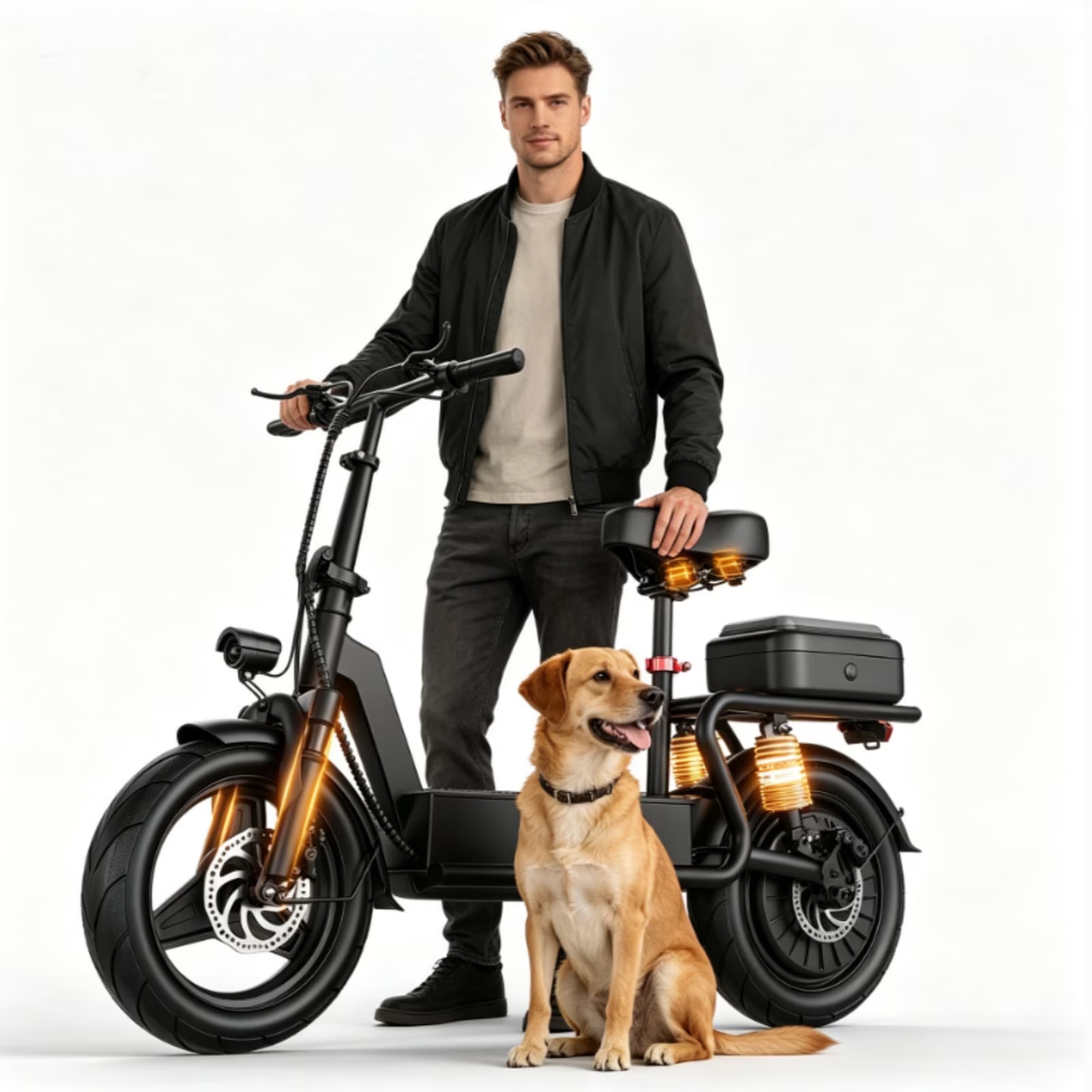 Electric Scooter for Adults with Seat,1500W Peak Motor,25Mph Fast Speed,45-Mile Range,48V 18AH Battery,Dual Disc Brake,14" Off-Road Foldable e Scooter for Teens,UL2272