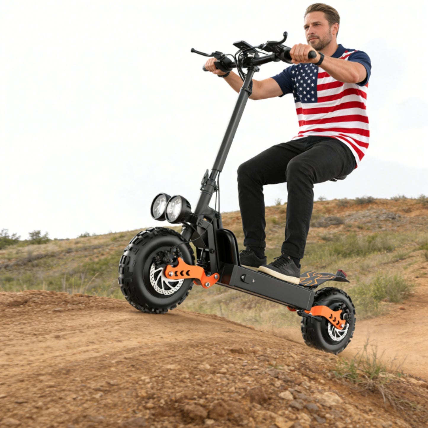ASKGO GT28 Electric Scooterfor Adults, 3000W Dual Motor, 35MPH & 75-Mile Range, 48V 30A Battery&5 Speed, 11" Off-Road Tires, NFC & Mobile Charging, Foldable Sport Scooter for Commuting, 365LBS，UL2272